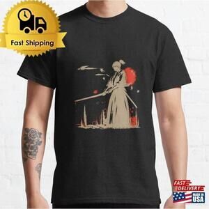 Samurai Japanese Warrior Minimal Aesthetic Culture Graphic T-Shirt